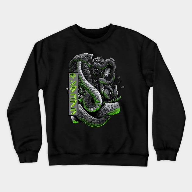 King cobra Crewneck Sweatshirt by Darrels.std